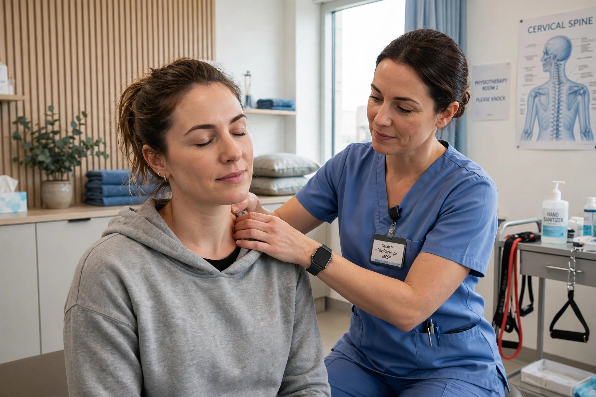 Neck and cervical spine physiotherapy treatment